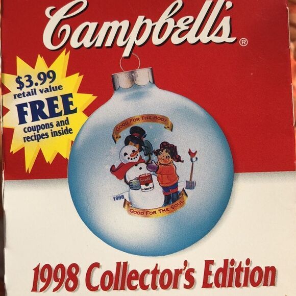 1998 Campbell’s Ornament NIB Features Classic recipes collectible brochure retro - Picture 1 of 17